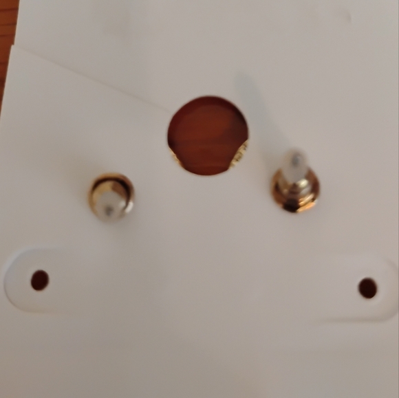 Women's Brown And Black Round Stud Earrings - Picture 3 of 4